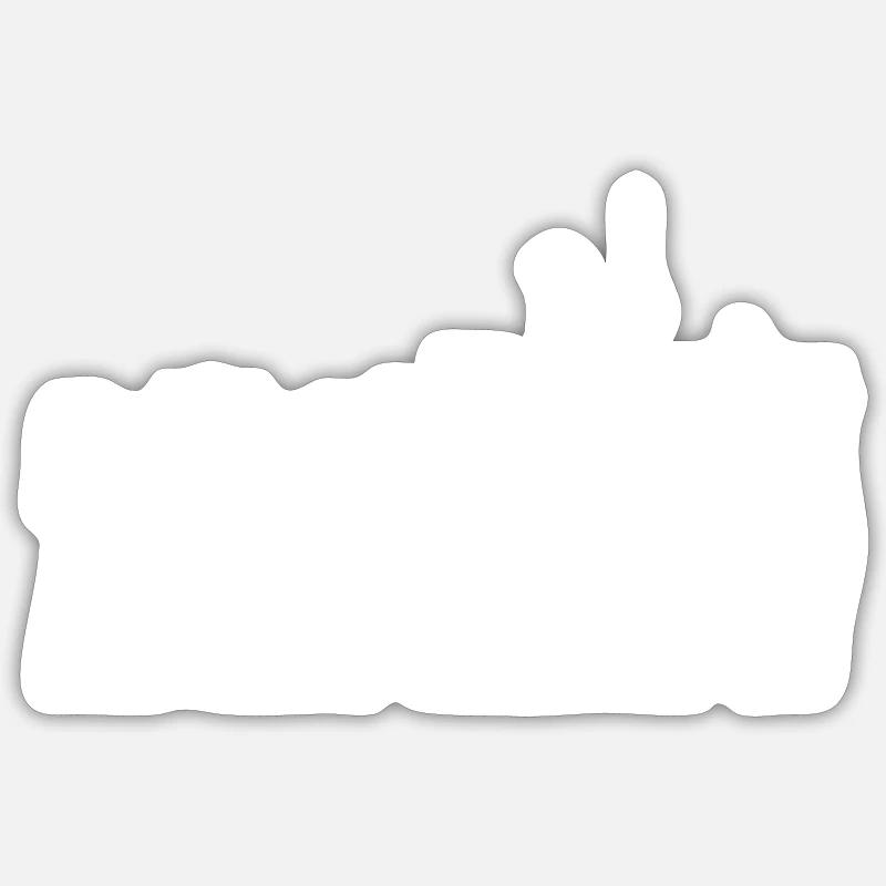 berlin skyline 1 - Sticker Größe S (10 x 10 cm) - Mattweiß