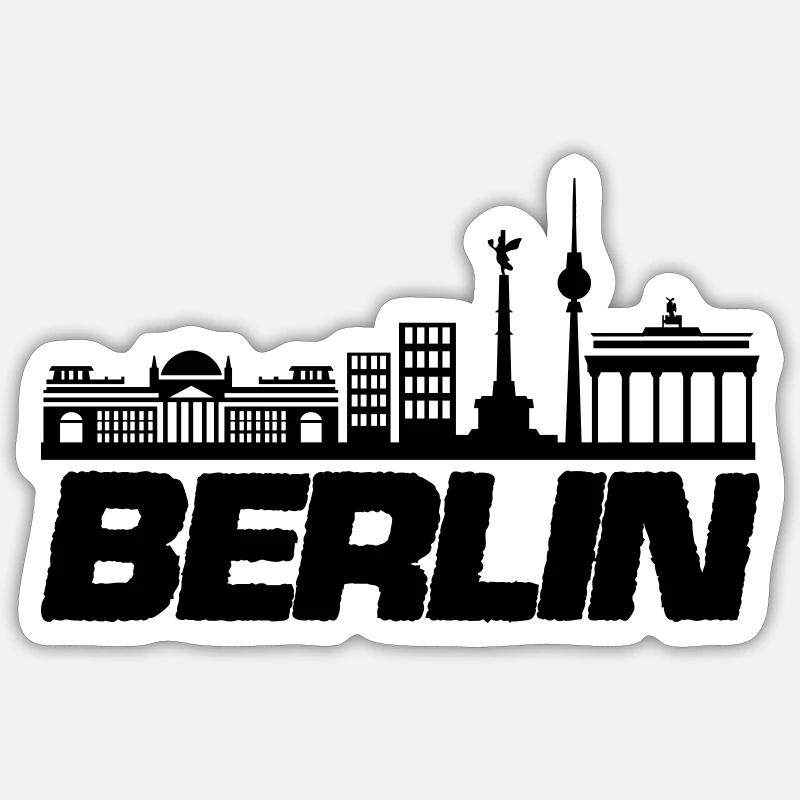 Horizon de Berlin 1 Sticker taille S (10 x 10 cm)