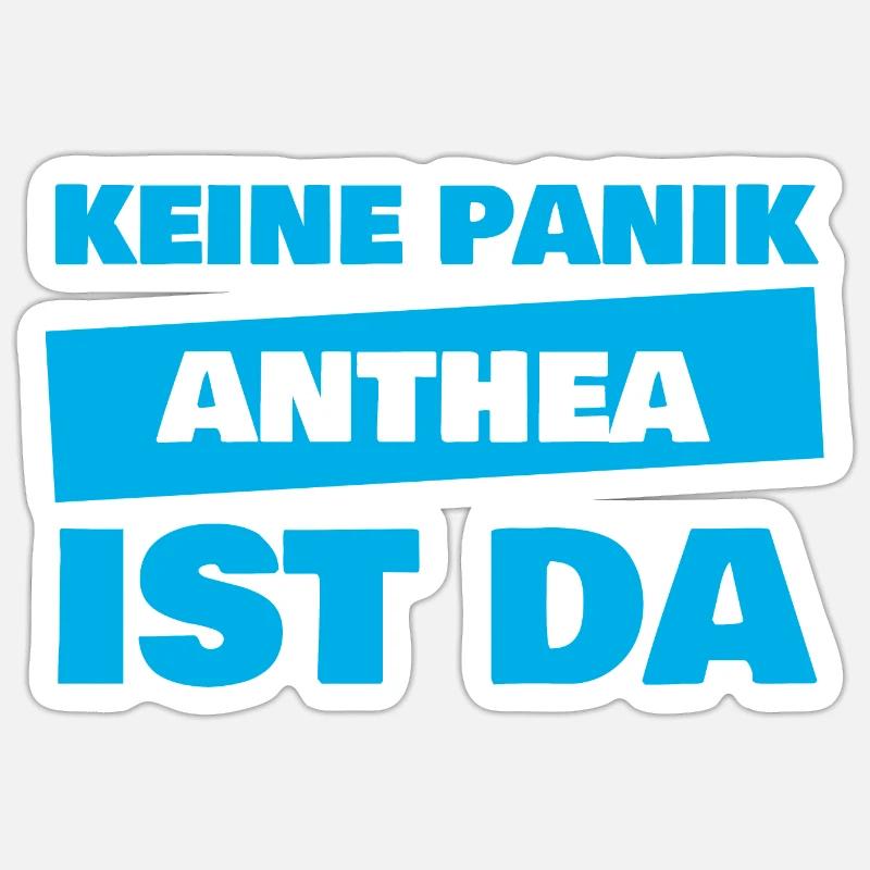Anthéa comme prénom - Sticker taille S (10 x 10 cm) - blanc mat