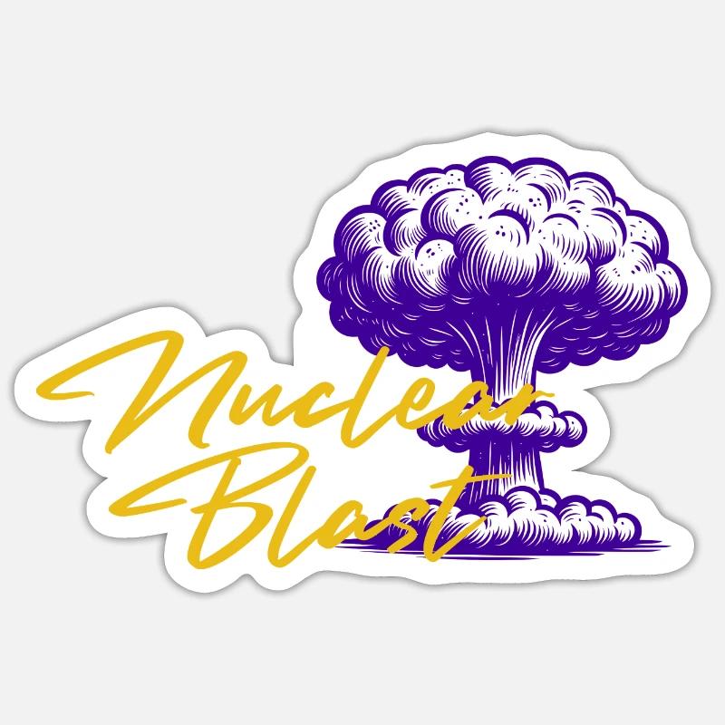 Nukleare Explosion Sticker Größe S (10 x 10 cm)