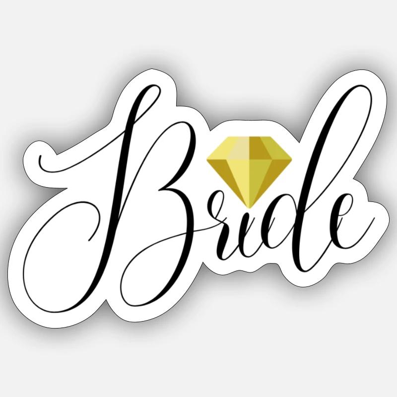 MARIÉE - Sticker taille S (10 x 10 cm) - blanc mat