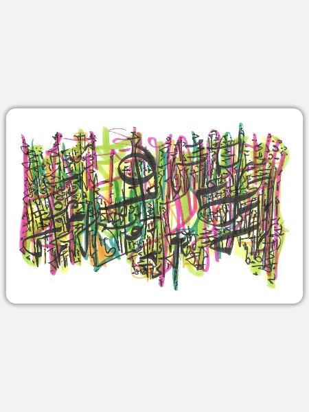 240725 05 - Sticker Größe S (10 x 10 cm) - Mattweiß