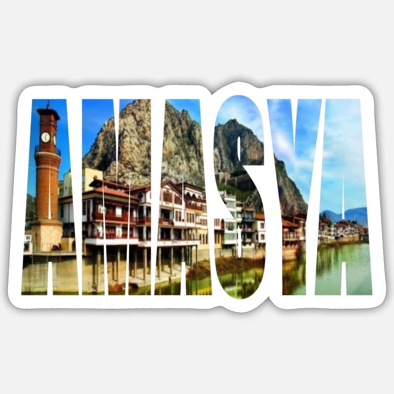 Panorama d’Amasya Sticker taille S (10 x 10 cm)