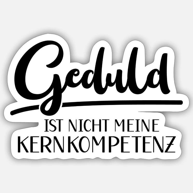 Patience Intelligence Compétence Smart Smart Sticker taille S (10 x 10 cm)