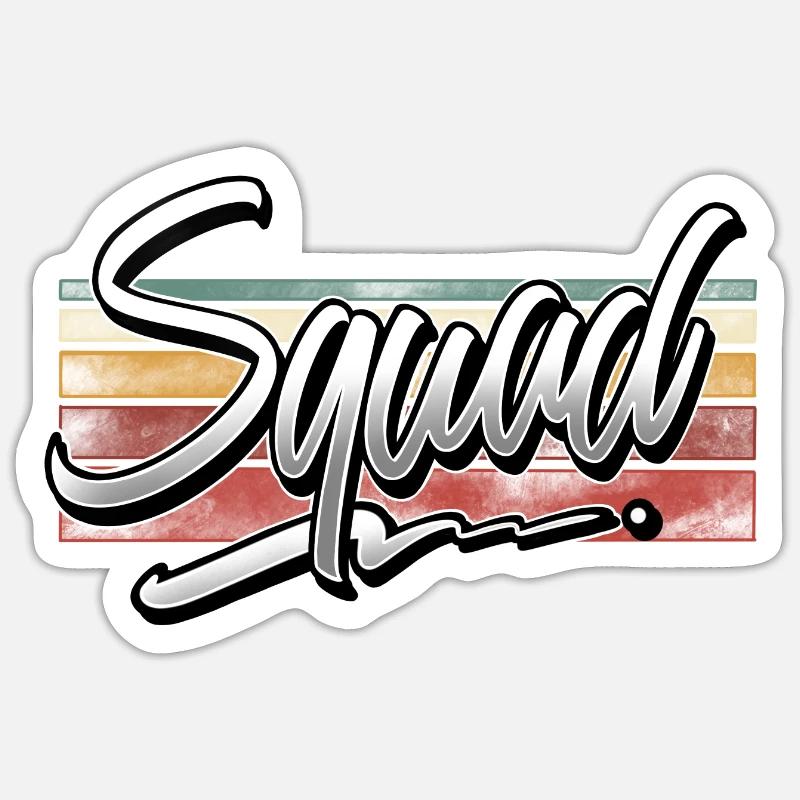 Squad - Sticker size S (10 x 10 cm) - white matte