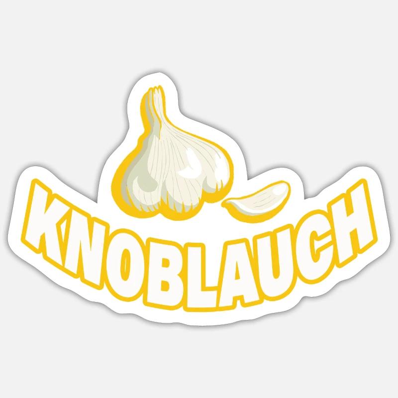 KNOBLAUCH Sticker Größe S (10 x 10 cm)