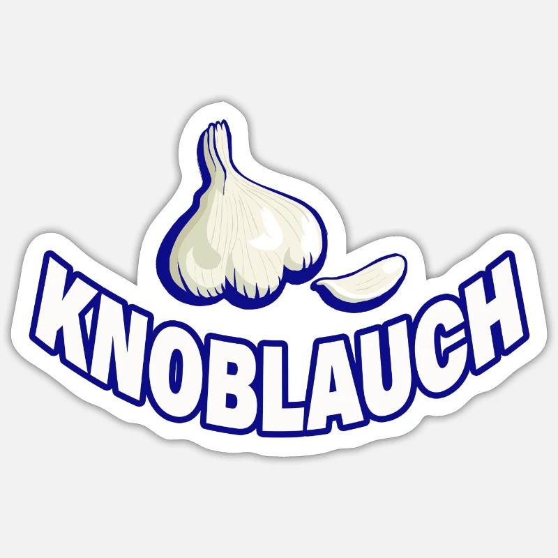 KNOBLAUCH Sticker Größe S (10 x 10 cm)