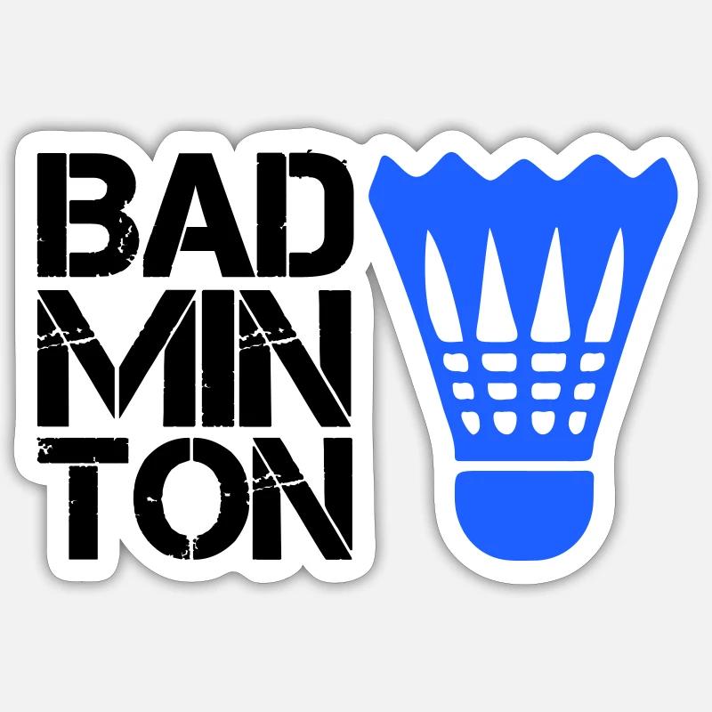 federball Badminton Sticker Größe S (10 x 10 cm)