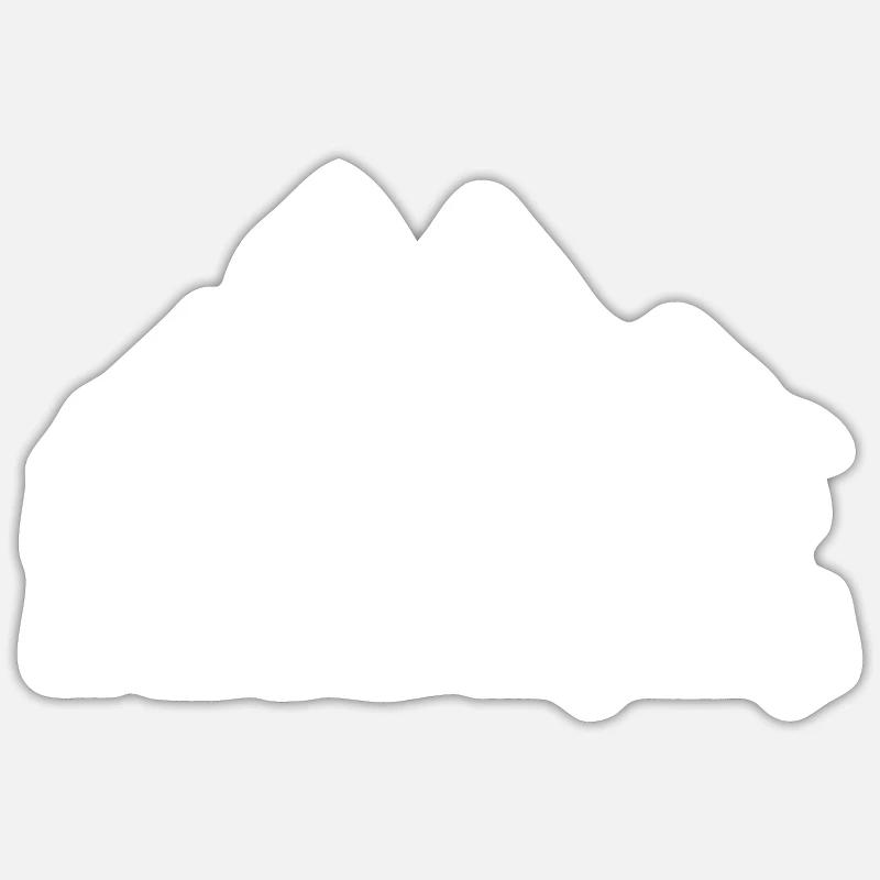 Mit 60 übern Brenner Sticker Größe S (10 x 10 cm)