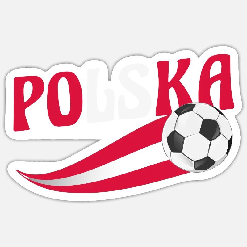 Pole Polen - Sticker Größe S (10 x 10 cm) - Mattweiß
