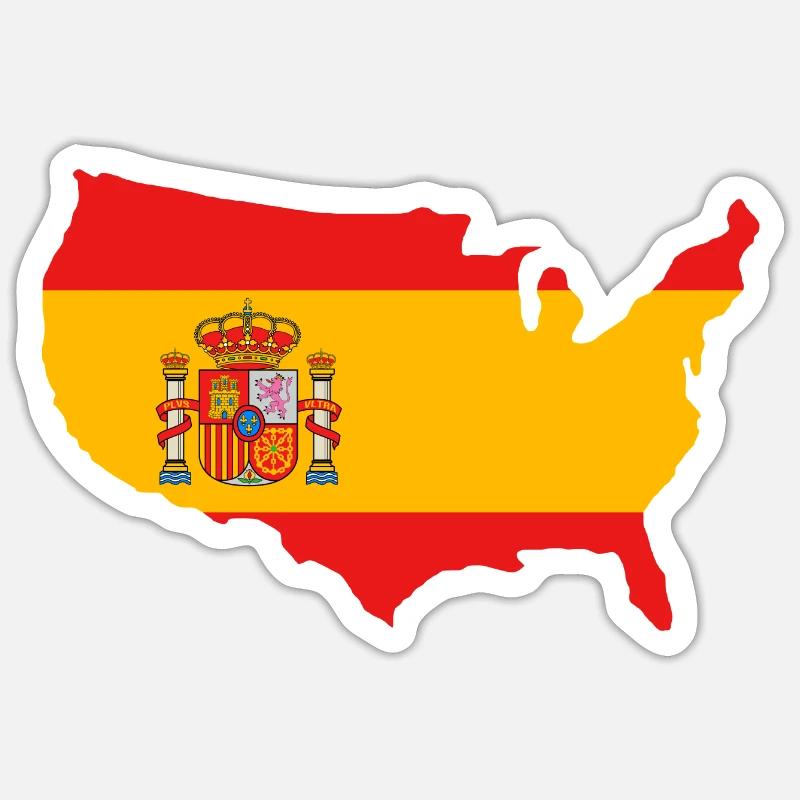 Spanien - Sticker Größe S (10 x 10 cm) - Mattweiß