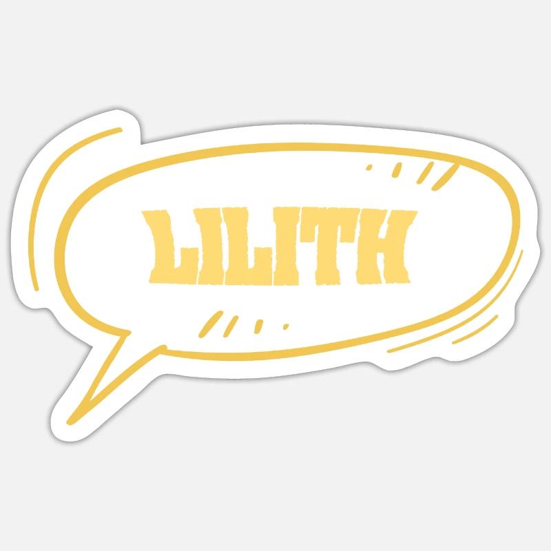 Lilith - Sticker Größe S (10 x 10 cm) - Mattweiß