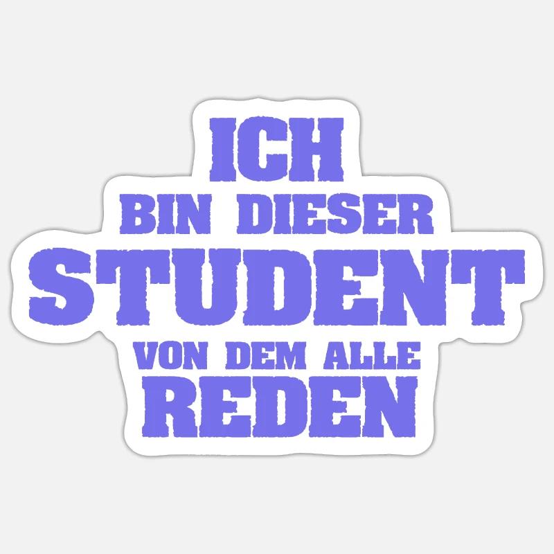Occupation: Student - Sticker size S (10 x 10 cm) - white matte