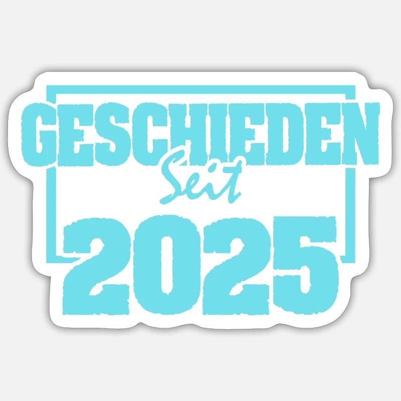 Single 2025 - Sticker size S (10 x 10 cm) - white matte