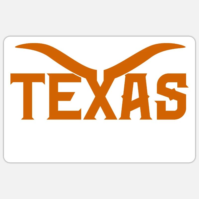 Texas - Sticker size S (10 x 10 cm) - white matte