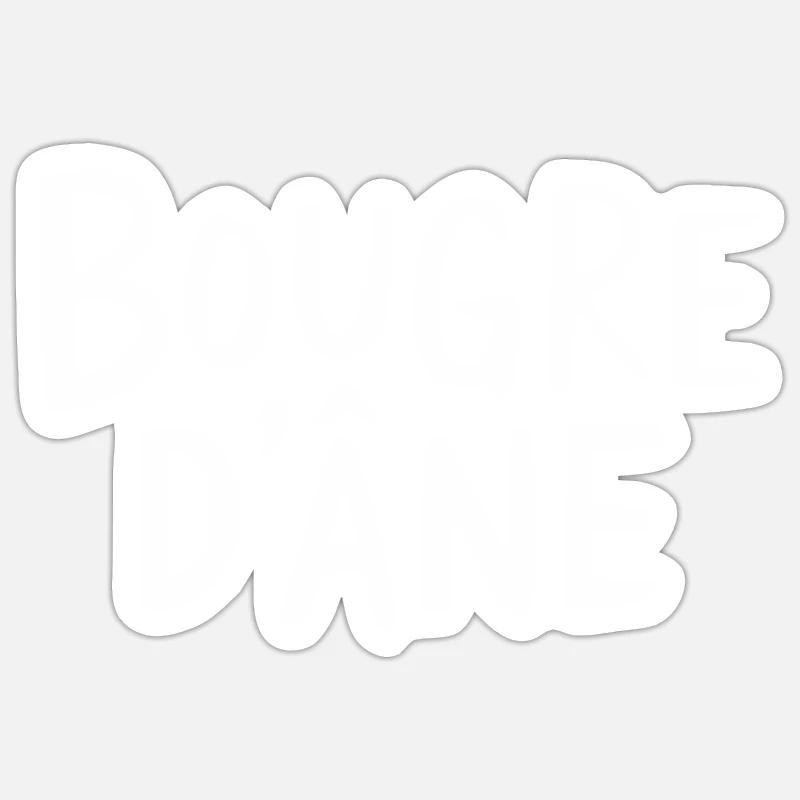 Bougre d'âne Sticker taille S (10 x 10 cm)