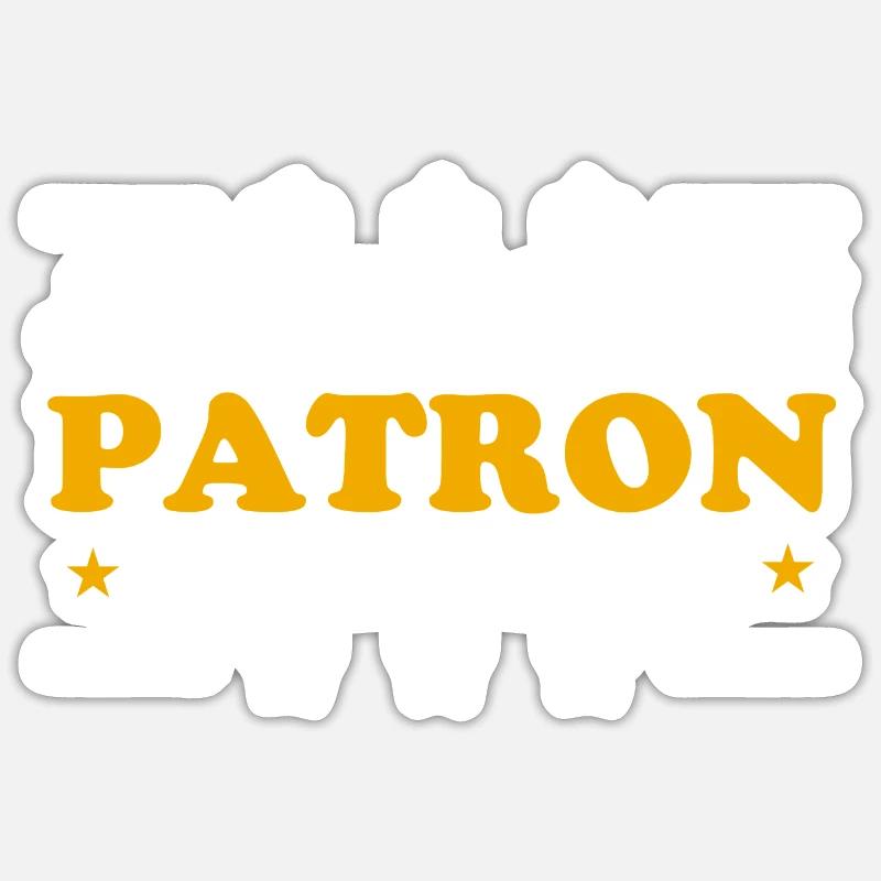 PATRONNE QUI DÉCHIRE - Sticker taille S (10 x 10 cm) - blanc mat
