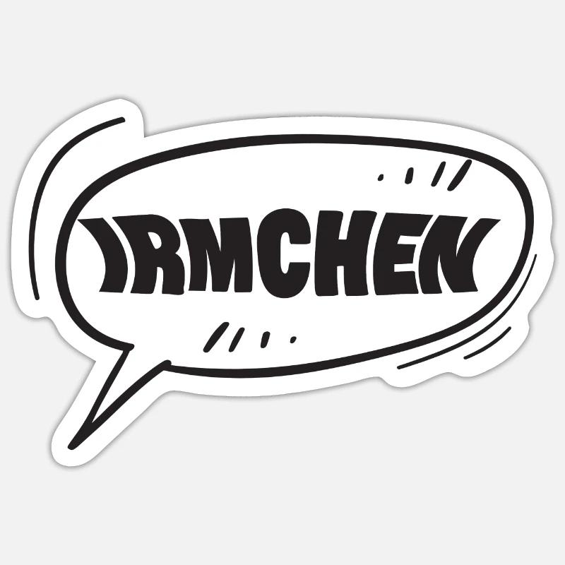 Irmchen als Irmchen - Sticker Größe S (10 x 10 cm) - Mattweiß