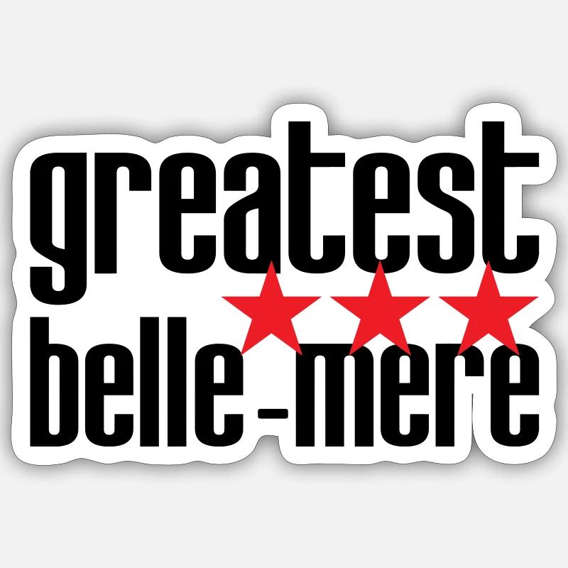 Beste Schwiegermutter der Welt - Sticker Größe S (10 x 10 cm) - Mattweiß