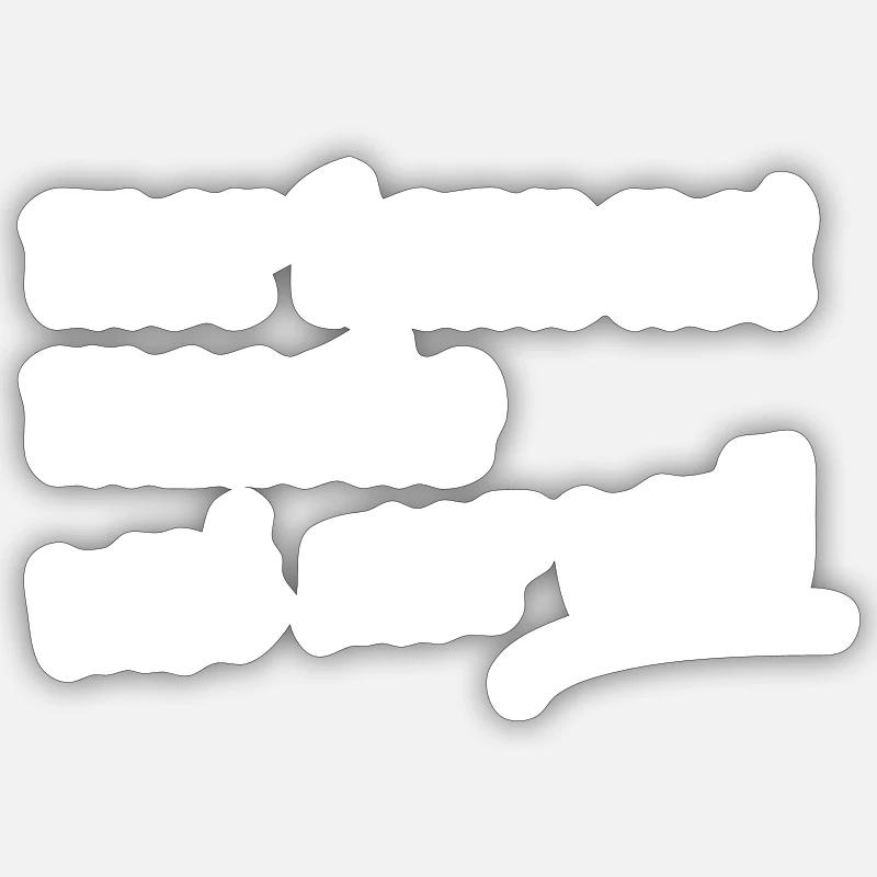 Dicton cool à Kölsch - Sticker taille S (10 x 10 cm) - blanc mat