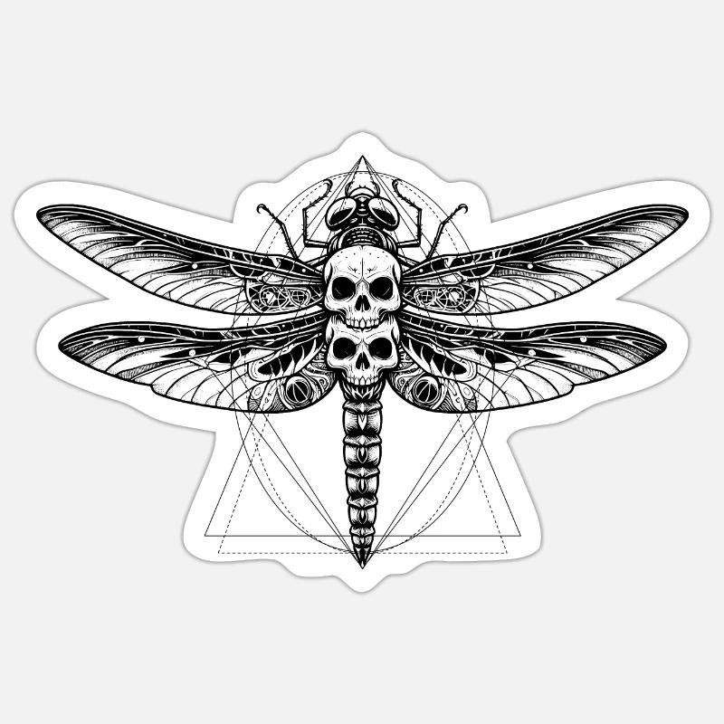 Deadly Bugs | Dragonfly Sticker size S (10 x 10 cm)