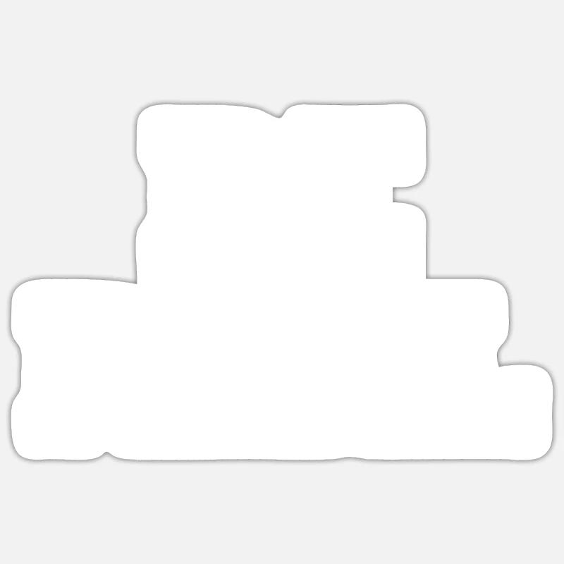 Be real - Sticker size S (10 x 10 cm) - white matte