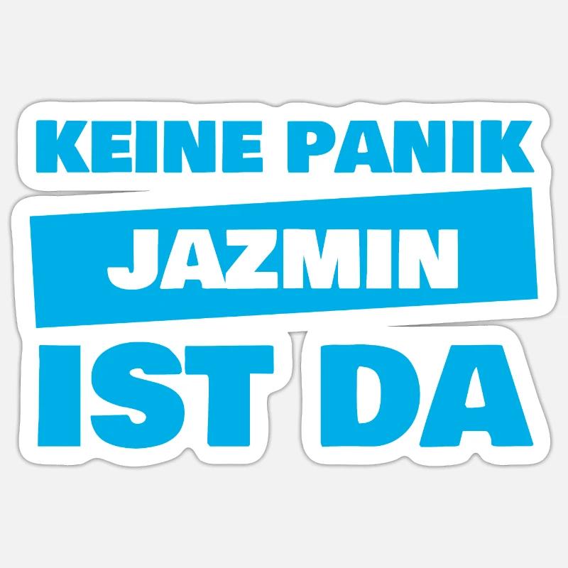 Jazmin as a given name Sticker size S (10 x 10 cm)