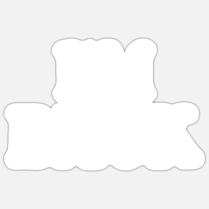 I'm back - Sticker size S (10 x 10 cm) - white matte