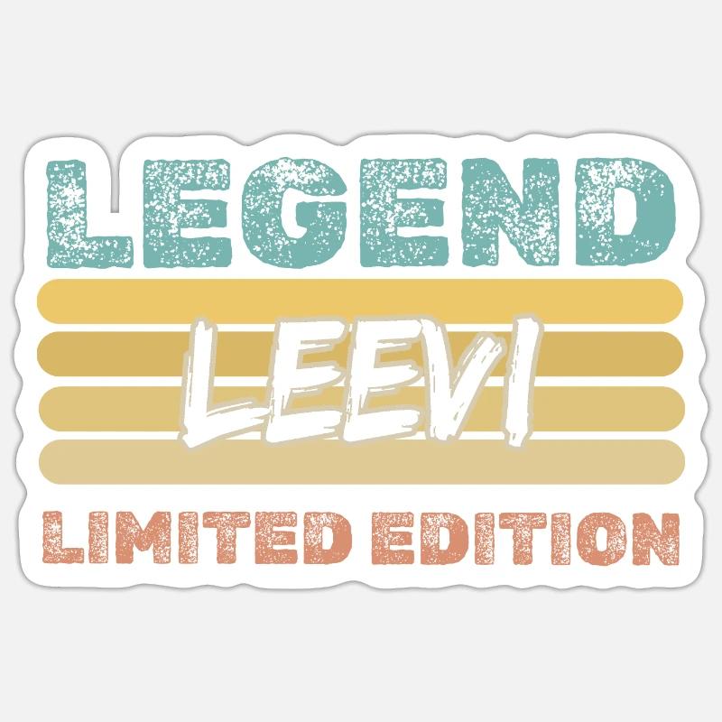 Cadeau pour Leevi - Sticker taille S (10 x 10 cm) - blanc mat