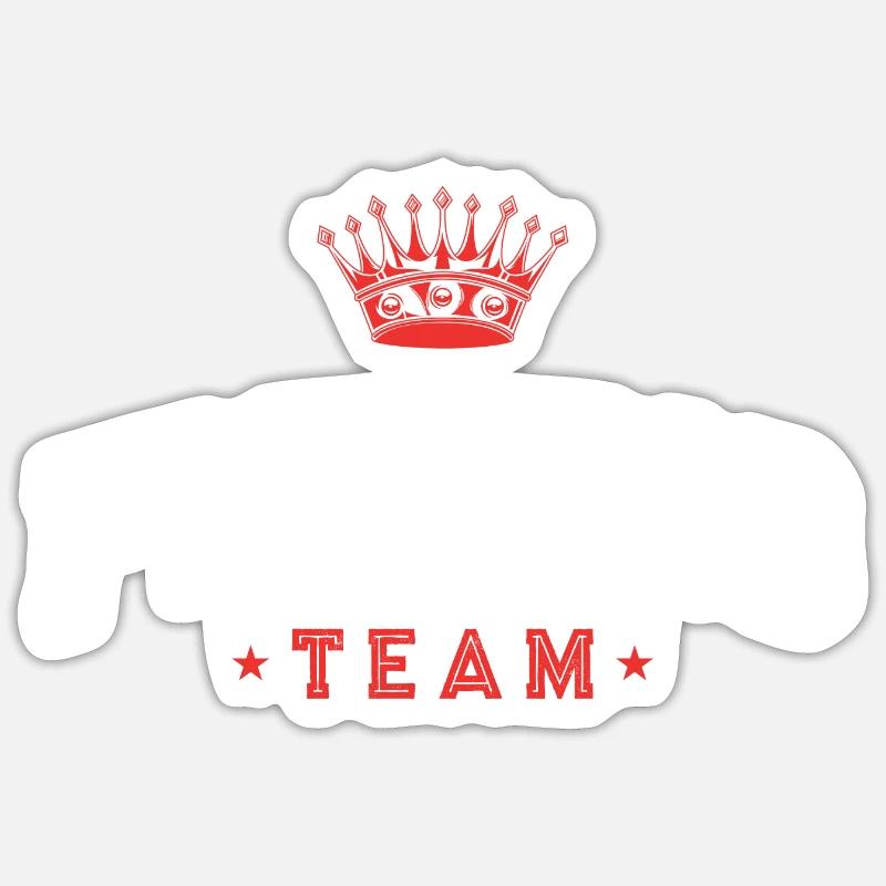 Équipe de pêche - Sticker taille S (10 x 10 cm) - blanc mat
