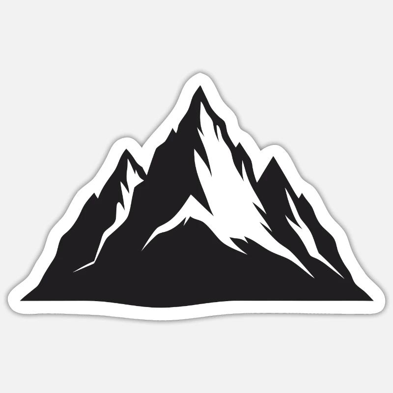 Mountains Sticker size S (10 x 10 cm)