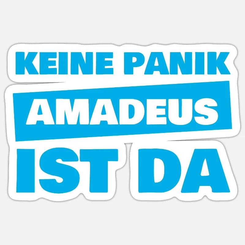 Gift for Amadeus - Sticker size S (10 x 10 cm) - white matte