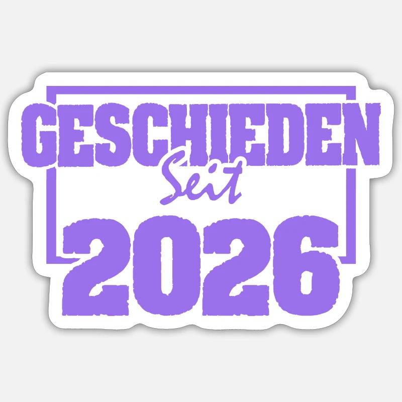 2026 - Sticker size S (10 x 10 cm) - white matte