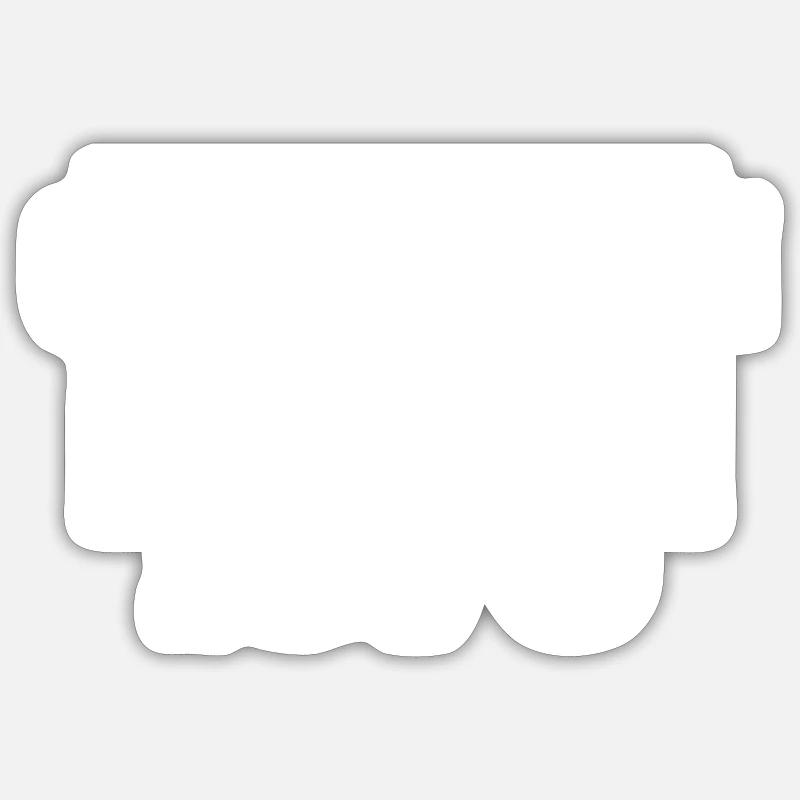 1976 - Sticker size S (10 x 10 cm) - white matte