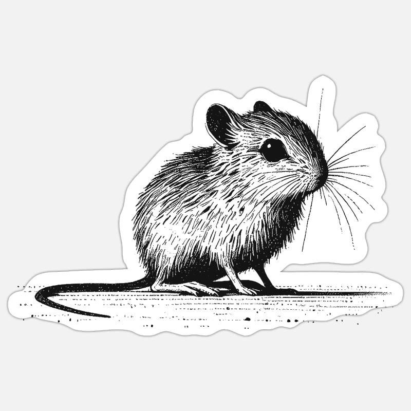 Mouse Sticker size S (10 x 10 cm)