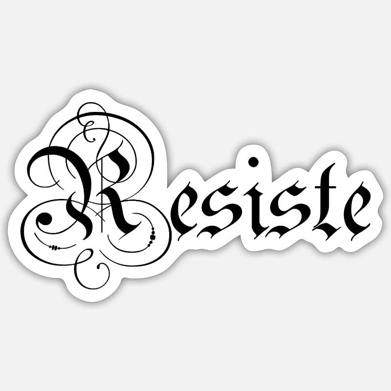 resiste Sticker taille S (10 x 10 cm)