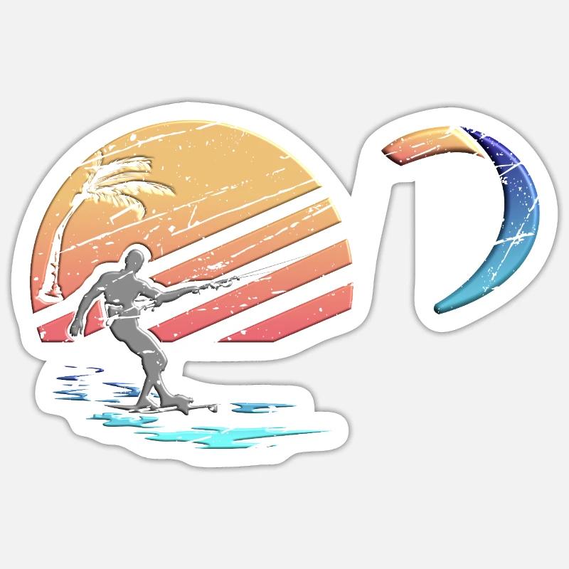 Go Kite - Sticker Größe S (10 x 10 cm) - Mattweiß
