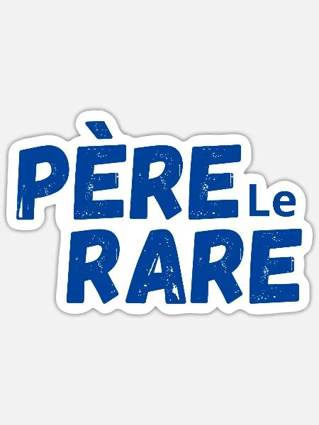 Seltene Perle Papa - Papa Geschenkidee - Sticker Größe S (10 x 10 cm) - Mattweiß