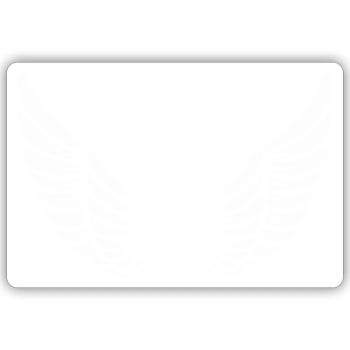 wing - Sticker size S (10 x 10 cm) - white matte - Front