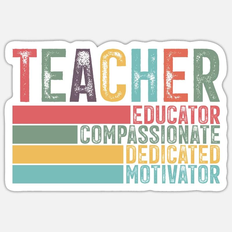 Enseignant Sticker taille S (10 x 10 cm)