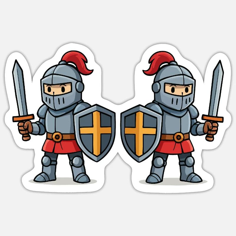 Bande dessinée Knight 2 Sticker taille S (10 x 10 cm)
