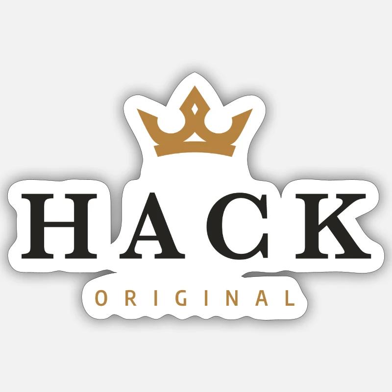 Hack Original Familienlogo Sticker Größe S (10 x 10 cm)
