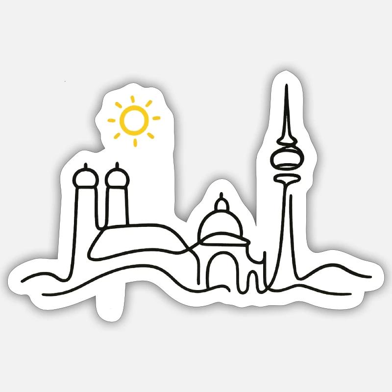 München Sticker Größe S (10 x 10 cm)