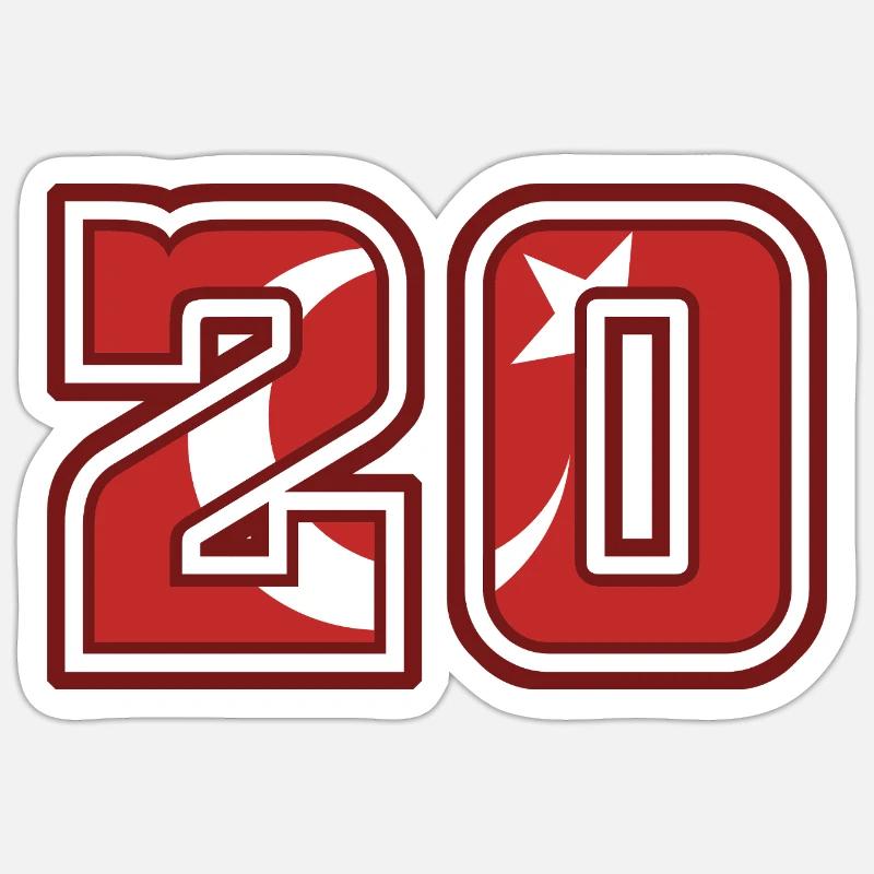 Denizli - Sticker size S (10 x 10 cm) - white matte
