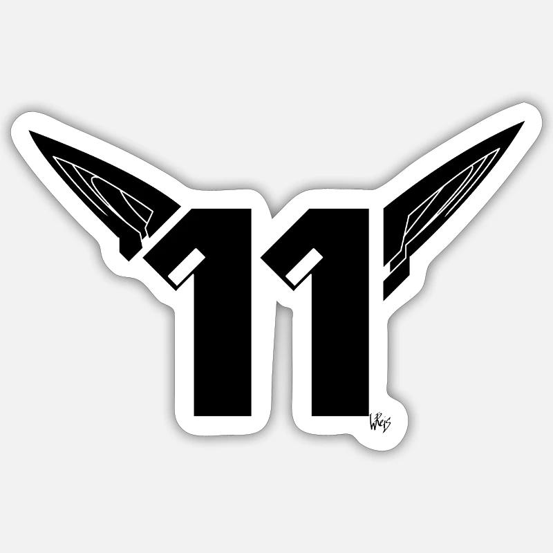 Lutins - Sticker taille S (10 x 10 cm) - blanc mat