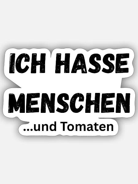 Tomaten - Sticker Größe S (10 x 10 cm) - Mattweiß