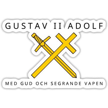 Gustav II Adolf - Sticker size S (10 x 10 cm) - white matte - Front
