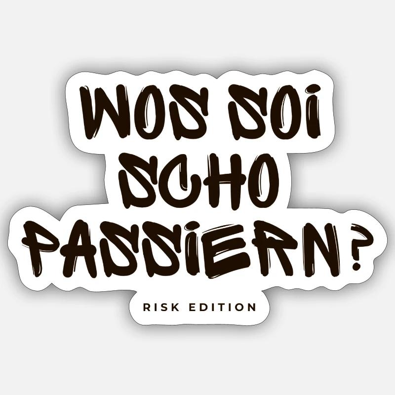 Que peut-il se passer ? - Sticker taille S (10 x 10 cm) - blanc mat