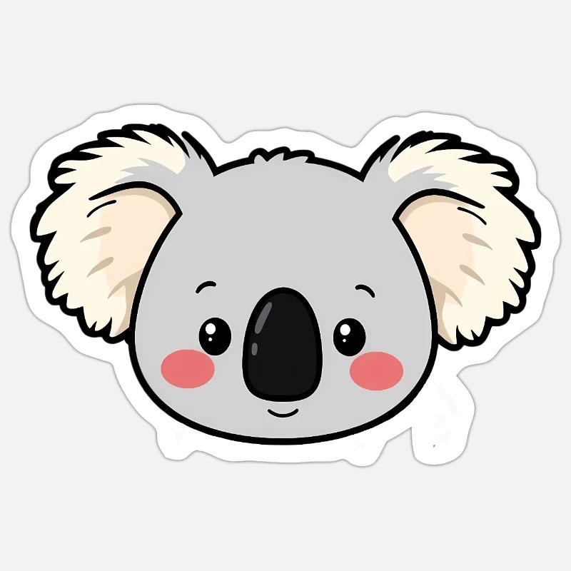 Koala Bear - Sticker size S (10 x 10 cm) - white matte