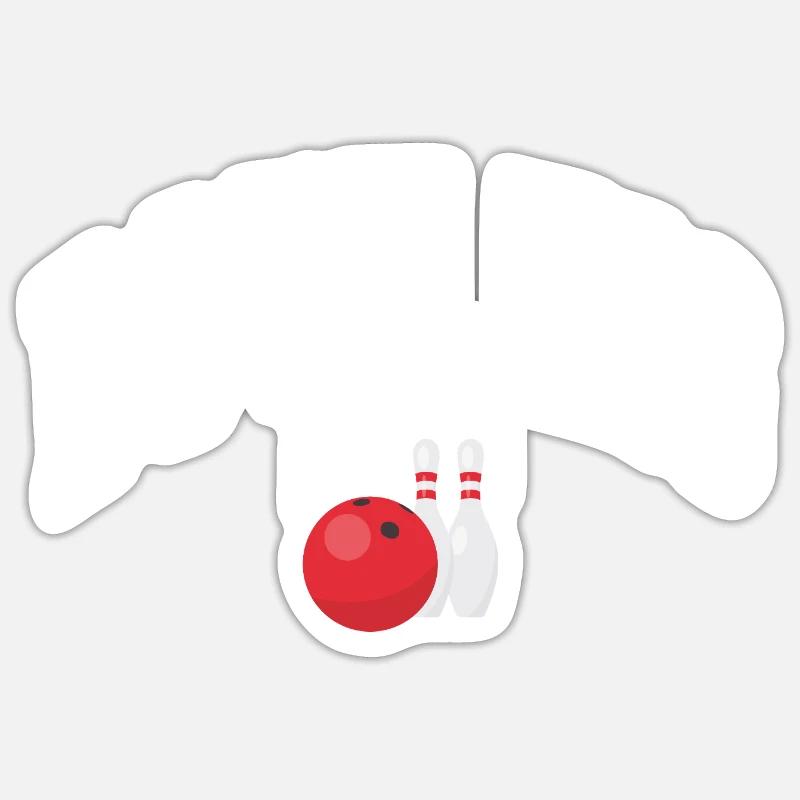 Bowling Sticker size S (10 x 10 cm)